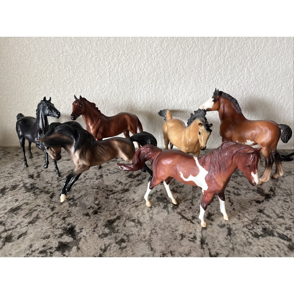 Lot Of 6- Play or Display Traditional Breyer Horses